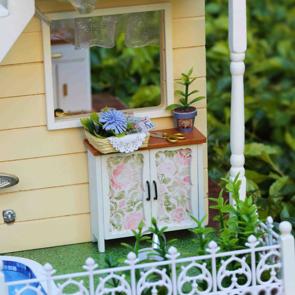 Cuteroom DIY Wooden Dollhouse Princess Room Handmade Decorations Birthday Gift