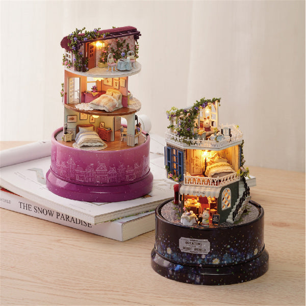 Cuteroom B-031 Encounters Corner DIY Doll House With Furniture Music Light Cover Gift House Toy