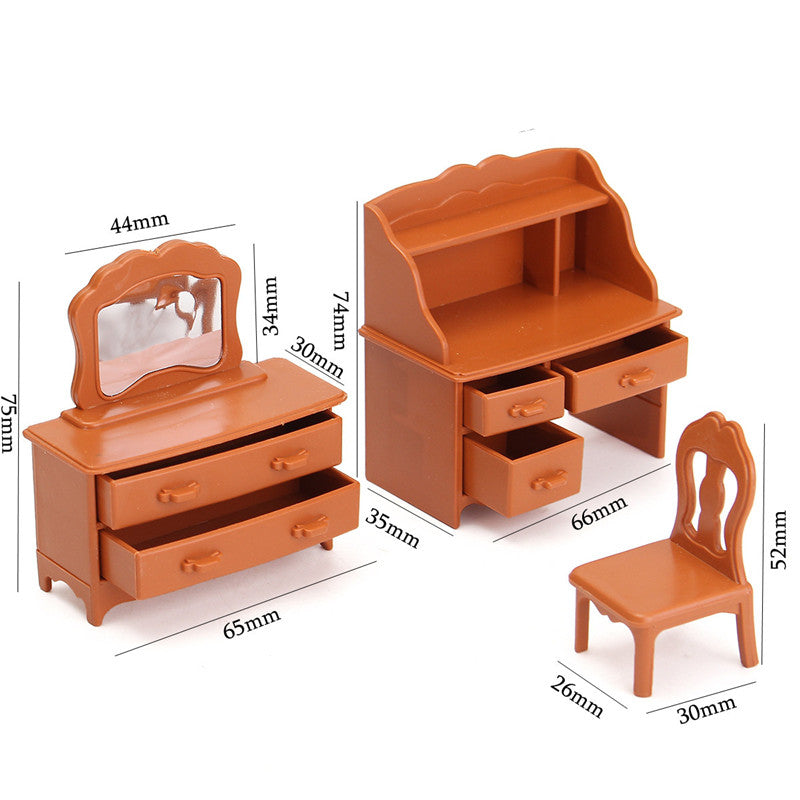 1:12 Simulation Dresser Set Play House Props Dollhouse Creative DIY Material