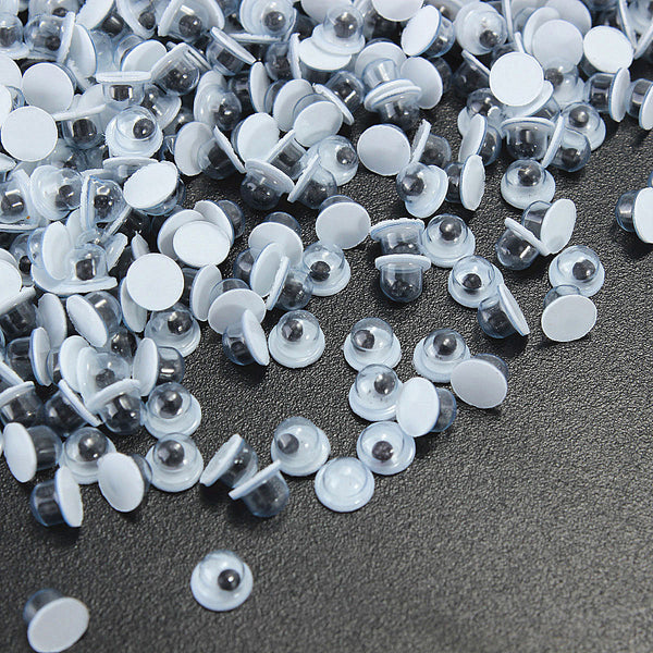 1000pcs 3mm Movable Black Wiggly Wobbly Googly Eyes For DIY Scrapbooking Crafts