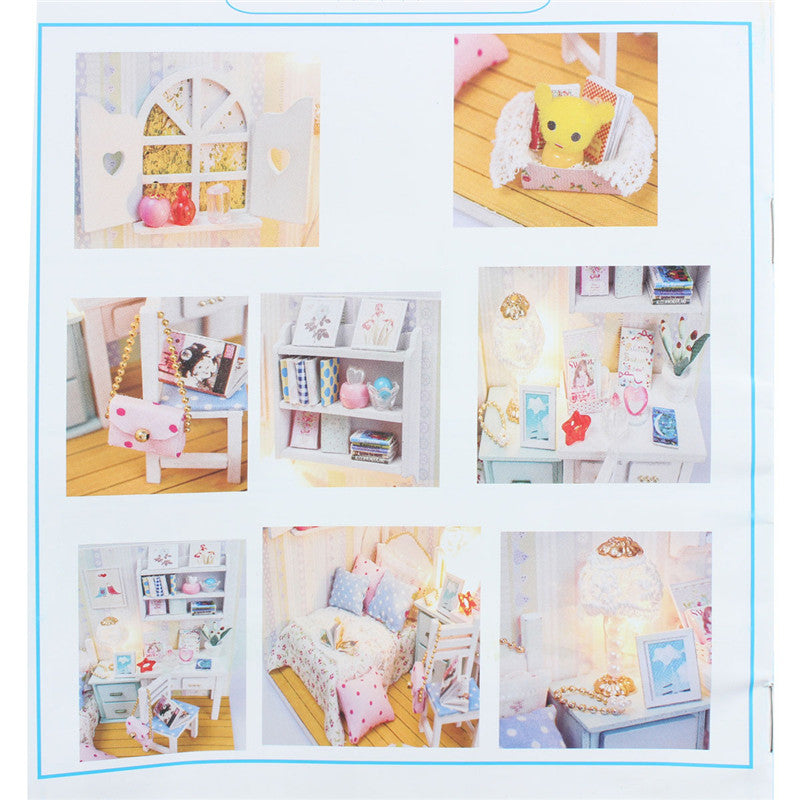 2PCS DIY CuteRoom Forest Rhapsody Hoomeda Dollhouse Miniature With LED Cover
