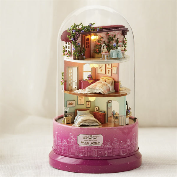 Cuteroom B-031 Encounters Corner DIY Doll House With Furniture Music Light Cover Gift House Toy