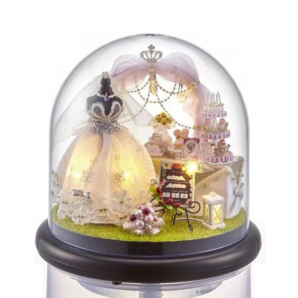 CuteRoom B-022 Love Forever DIY Dollhouse Miniature Kit Collection Gift With Light