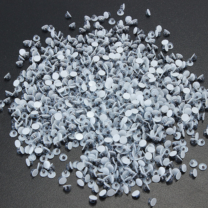 1000pcs 3mm Movable Black Wiggly Wobbly Googly Eyes For DIY Scrapbooking Crafts