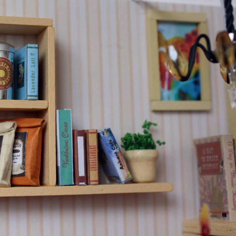 Cuteroom DIY Wooden Dollhouse Dense Feeling Moment Handmade Model with LED Light+Music+Dolls+Cover