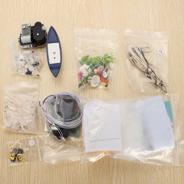 CuteRoom A-037-A Caribbean DIY Dollhouse Miniature Kit With Light Music Motor