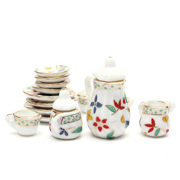 1:12 Mini Dollhouse Furniture Accessories Colorful TeaSet 15