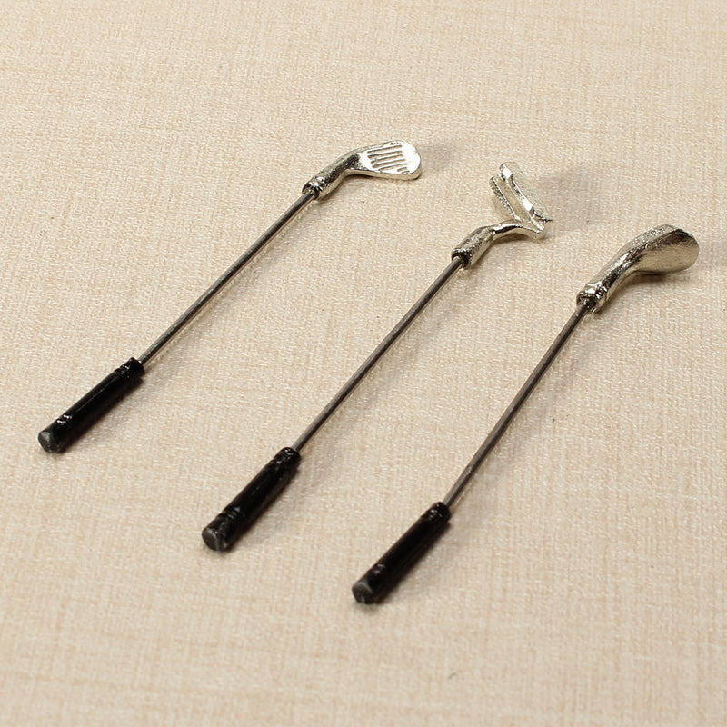 1:12 Simulation Golf Club Suit  Collection Alloy Play House Props Doll House Creative DIY Material