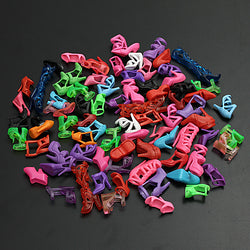 40 Pairs Different High Heel Shoes Boots Accessories For Barbie Doll