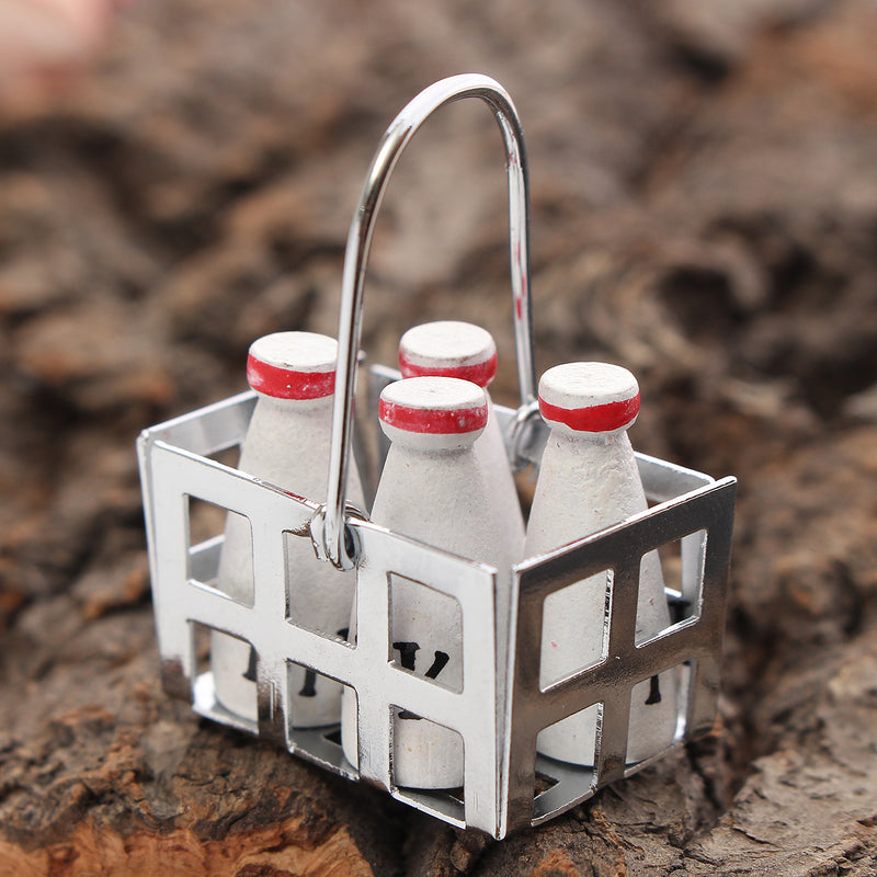 1/12 Scale Milk Basket Kitchen Dollhouse Miniature Furniture Accessories
